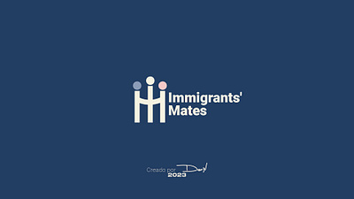 Immigrants` Mates branding graphic design logo