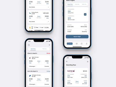 Flight Booking - Mobile App airlines app app clean app exploration figma flight flight app flight book app flight booking app flights app flights book app mobile app plane app search flight simple app trip ui ui uiux ux