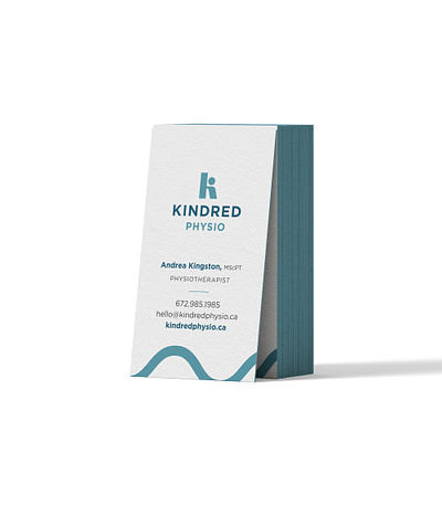 Kindred Physio - Business Card brand branding business card design logo print print design