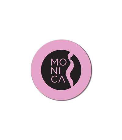 Monica - Logo Sticker brand design logo print sticker vector