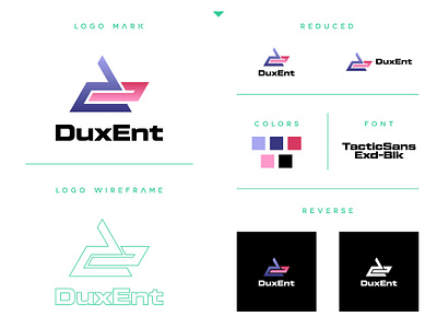DuxEnt - Logo Design - Branding 3d animation app branding clean design graphic design illustration logo motion graphics ui ux vector