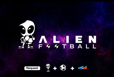 Alien Football Logo Design by Renonline09 | on Fiverr brand design brand inspiration branding business logo cartoon logo company logo corporate logo fiverr football logo logo logo design logo type marketing marketing logo soccer logo sport logo typography workmark