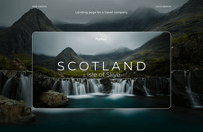Travel agency's website design
