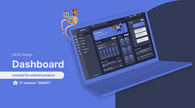Dashboard design for Education platform branding dashboard prototype responsive ui ux