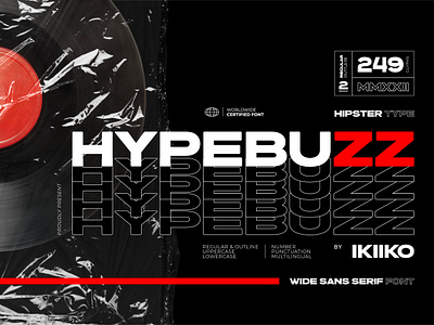 Hypebuzz - Hipster Font culture expanded expanded font extended extended font fashion hipster hipster font hypebeast magazine poster streetwear trend trendy font urban urban font wide wide font