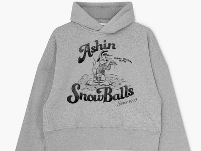 GRAPHIC ASHIN SNOWBALLS branding clothes design graphic design hoodie illustration ilustração new york city snowballs steezy