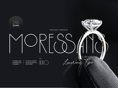 Moressans - Luxurious Font elegant elegant font fashion fashion font fashionable jewelry luxury luxury font minimalist minimalist font thin thin font