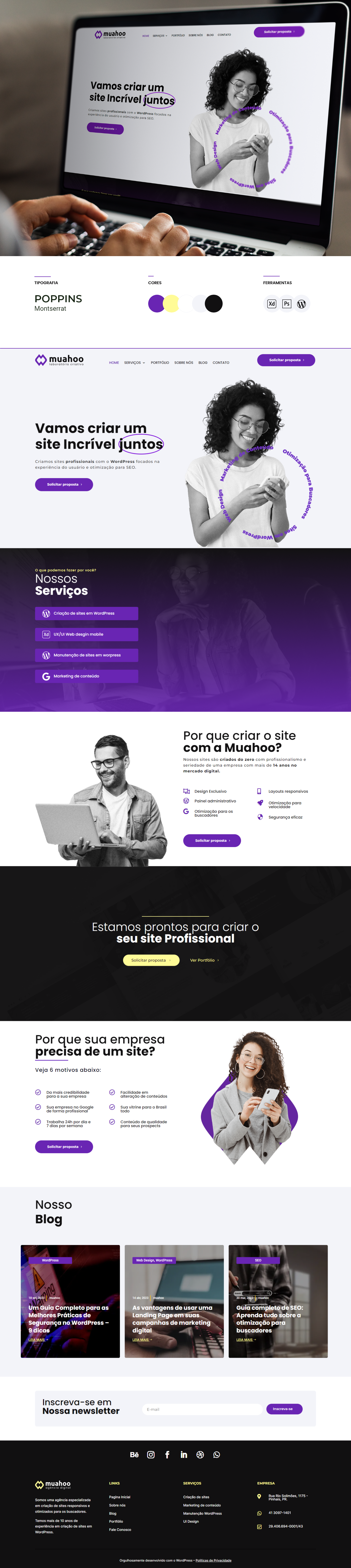 Site Muahoo Lab - WordPress UI Design design site ui ui design ux web web design website wordpress