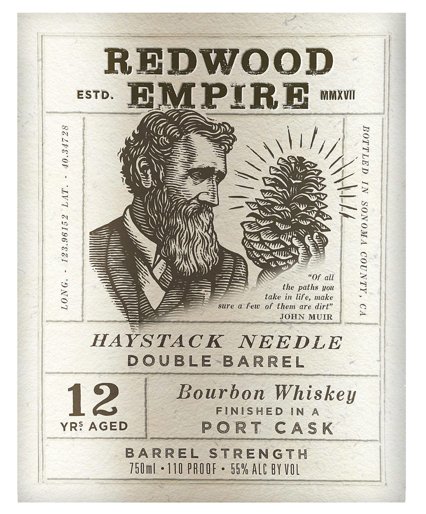 Redwood Empire Haystack Needle by Steven Noble artist artwork design engraving etching illustration illustrator line art linocut logo packaging scratchboard steven noble woodcut