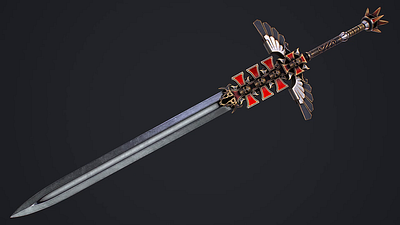 Fantasy Sword 1 3D Model 3d 3d model 3d modelling sword weapon weapons