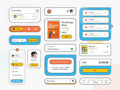 e-Book Reader - Ui UX Component business components consistency customization design development efficiency framework integration library modularity product prototyping responsive reusability scalability system user friendly