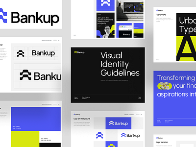 Bankup - Finance Visual Identity Guidelines brand brand guide brand guidelines brand identity branding finance finance branding finance logo guideline visual visual identity
