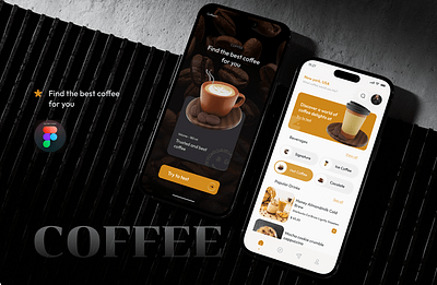 Coffee shop Mobile App UI design branding prototype ui ux webapp wireframe