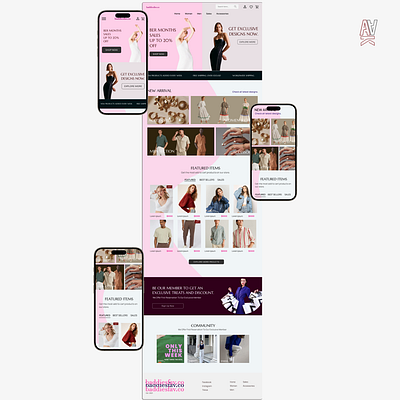 Clothing E-Commerce Responsive Website business clothing ecommerce open for feedback shopifydesign ui ui figma uxuidesign