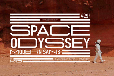 Space Odyssey - Modern Sans decorative font extended extended font futurism futuristic futuristic font modern font modern sans sans serif stretch stretch font stylish font wide wide font