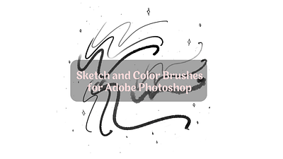Sketch and Color Brushes for Adobe Photoshop abr brush color brush graphic design ps sketch brush