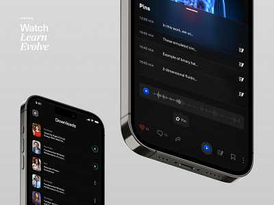 Pin audio and notes to your read app audio audio pin design download inter pin ui uidesign user interface