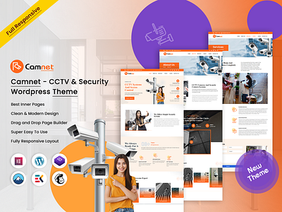 Camnet - CCTV & Security WordPress Theme video cameras