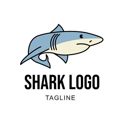 SHARK LOGO branding graphic design logo shark vector