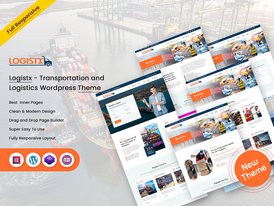 Logistx - Transportation and Logistics WordPress Theme transportation