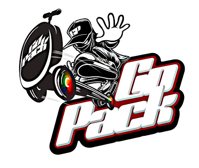 GoPack logo branding graphic design illustration logo