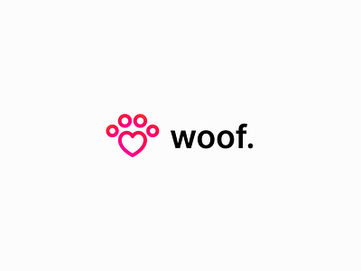 Logo and identity design for Woof. 2023 design animal shelter logo branding design graphic design identity logo logo design