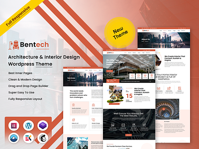 Bentech - Architecture & Interior Design WordPress Theme portfolio