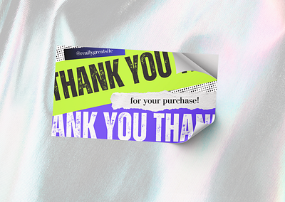 Thank You Card Style Anti Design anti design branding canva canvatemplate card cards design design graphic v graphic design illustration thank you card