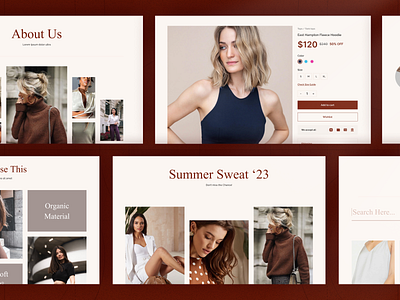 Fashion E-Commerce Web Design, Product Page, About Us about us brand clothing clothing brand components e commerce ecommerce fashion fashion ecommerce fashion store fashion website marketplace minimalistic product page shopping store style ui design web design woocommerce