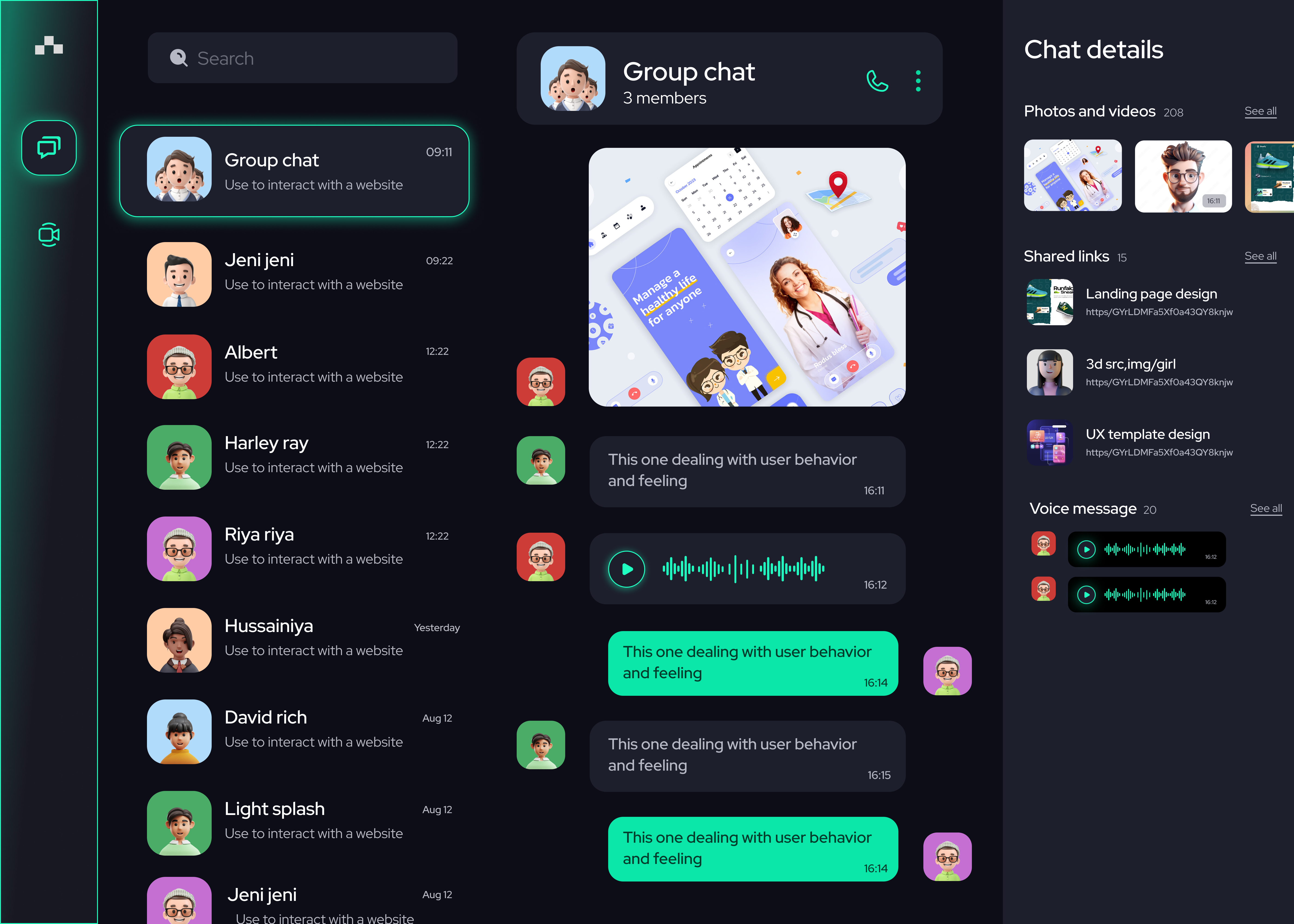 Connecting Creative 3d animation application branding chat chat box creative design design graphic design illustration logo media messege motion graphics thypography ui ux vector web web application