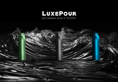 Elevate Your Hydration: LuxePour branding design product