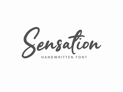 'Sensation' Font by Agung Rohmat 🎨✨ artisticfonts