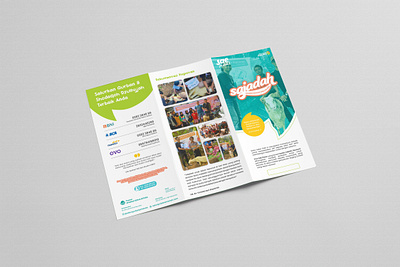 Trifold Brochure Charity brochure callout charity digital print eid eid al adha flyer foundation graphic design islam moslem print qurban trifold brochure ui
