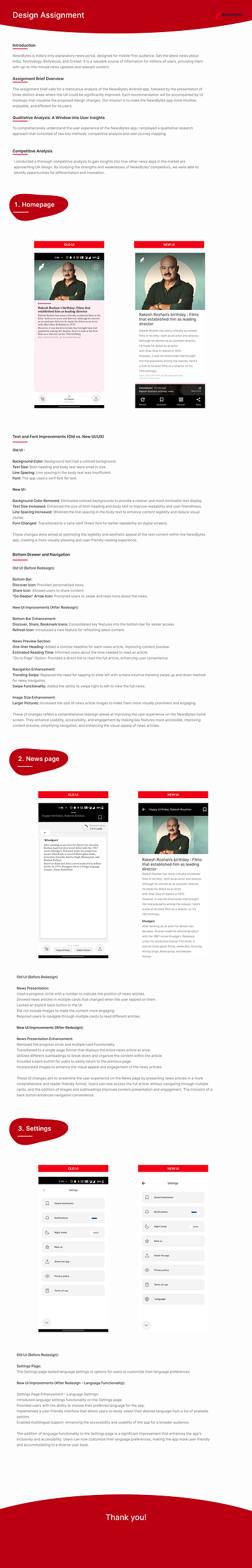 UX Case Study - Newsbyte Challenge casestudy uxui