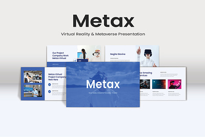 Metax Presentation Template branding design google slide graphic design illustration ket keynote logo powerpoint ppt pptx technology template typography ui ux vector