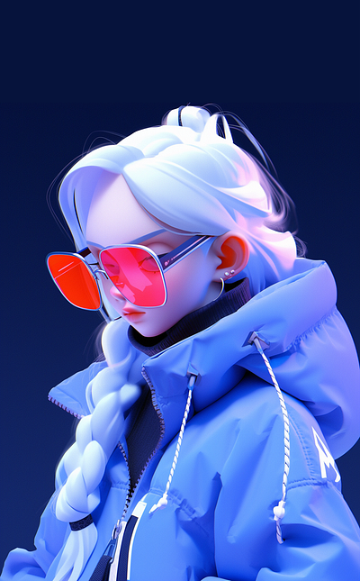 a cool girl dall e