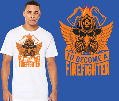 Firefighter T shirt Design branding design graphic design illustration logo sports t shirt design t shirt vector