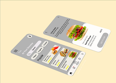 Interface 3d animation artisticexpression beautiful card branding burger design graphic design illustration interface logo ui vector