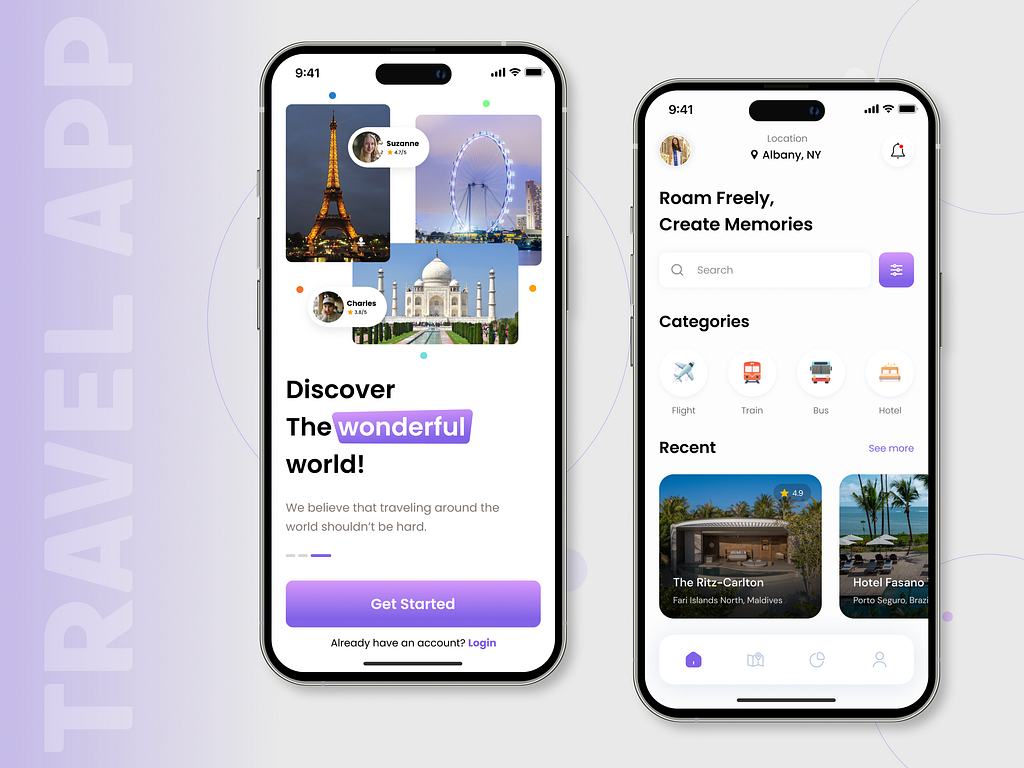 Travel Mobile App by XongoLab Technologies LLP on Dribbble