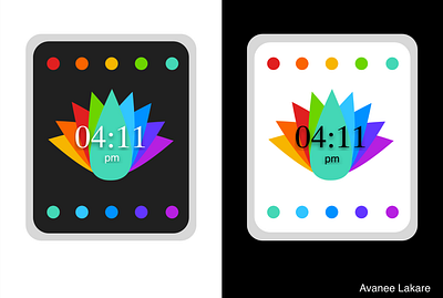 Display wallpaper for an apple watch graphic design logo vector wallapaper