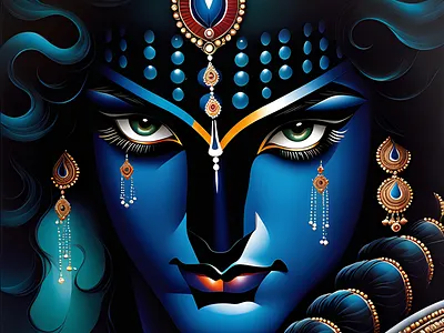 Lord Krishna ai design graphic design illustration vector