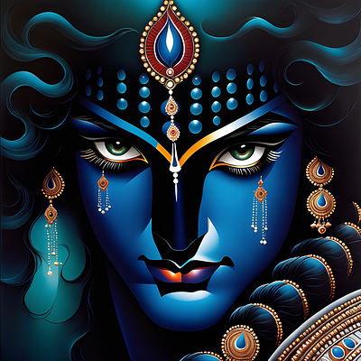 Lord Krishna ai design graphic design illustration vector