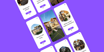 Home pages for the real estate application app branding design illustration marketing realestate ui ux vector