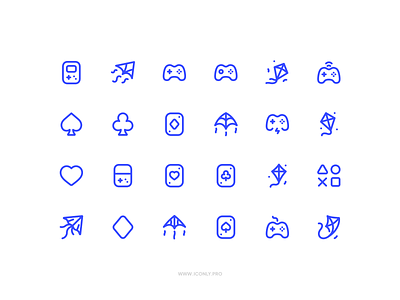 Iconly Pro, Game category! ace controller design game icon icondesign iconly pro iconography iconpack icons iconset illustration kite logo ps4 ps5 ui video game xbox