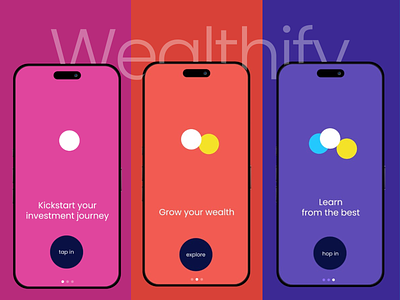 Wealthify - Your wealth management app animation app branding concept design studio fintech mobileapp motion graphics onboarding splashscreen ui uidesign ux uxdesign wealthmanagement