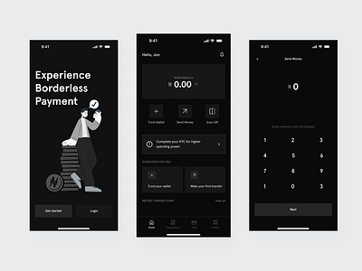 Finance app design fintech payment qr ui uiux ux