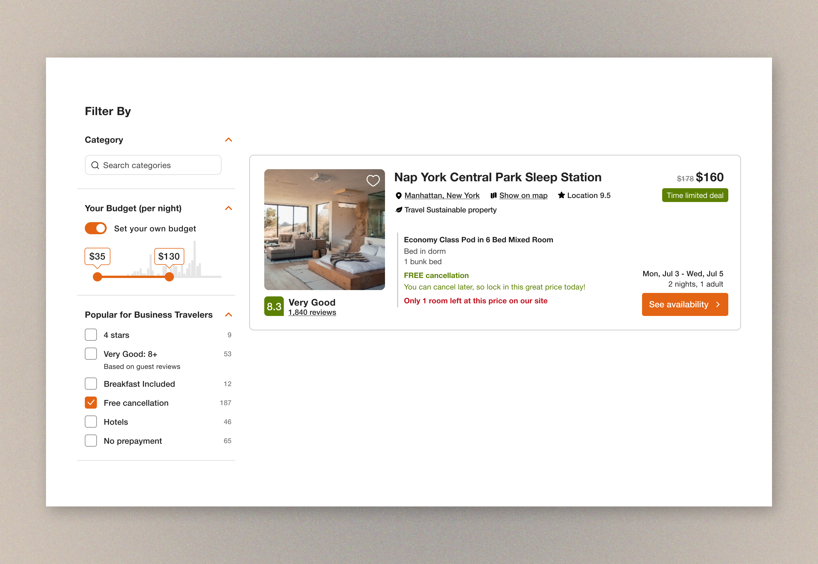 Search for Hotel - Desktop app branding design flat graphic design illustration ui ux vector