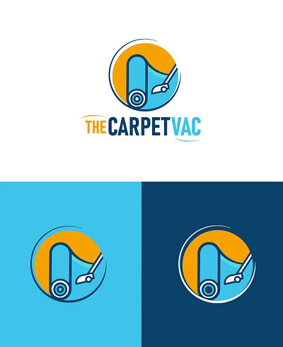 The CarpetVac Logo branding graphic design logo ui