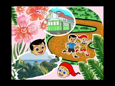 Photo Mosaic for Instagram - Child and Elf book cuentoinfantil design fantasy graphic design illustration ilustracion