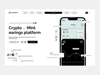 Crypto Exchange Platform binance binaryoptions bitcoin blockchain crypto cryptocurrency cryptoexchange cryptotrading cryptowallet dogecoin exchange invest landing page mining stocks token trade trading ui ux webdesign